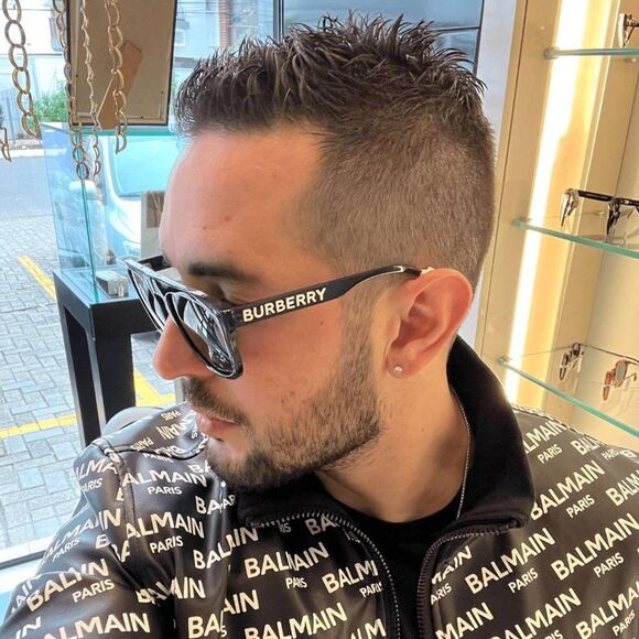 💯 NEW BURBERRY WREN BE4396U 300187 BLACK DARK GREY SUNGLASSES - Picture 3 of 10